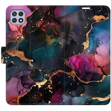 

iSaprio Flip pouzdro Dark Marble pro Samsung Galaxy A22 5G