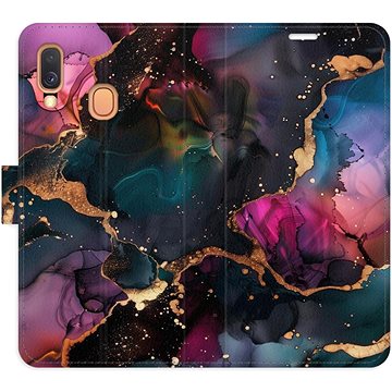 

iSaprio Flip pouzdro Dark Marble pro Samsung Galaxy A40