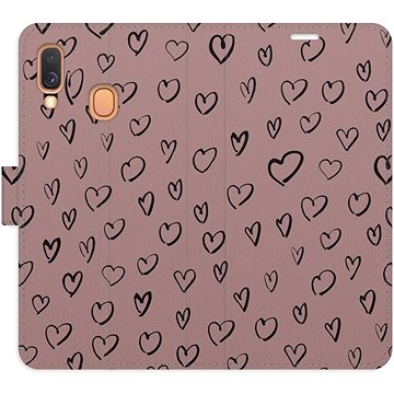 

iSaprio Flip pouzdro Heart Dark 02 pro Samsung Galaxy A40
