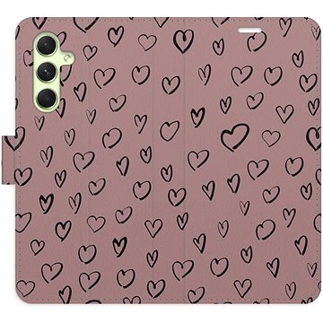 

iSaprio Flip pouzdro Heart Dark 02 pro Samsung Galaxy A54 5G