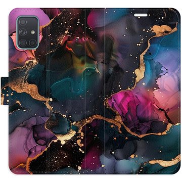 

iSaprio Flip pouzdro Dark Marble pro Samsung Galaxy A71