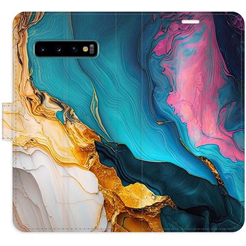 

iSaprio Flip pouzdro Colourful Marble pro Samsung Galaxy S10