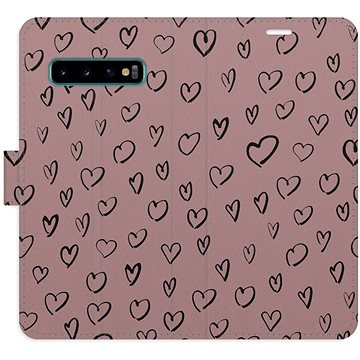 

iSaprio Flip pouzdro Heart Dark 02 pro Samsung Galaxy S10