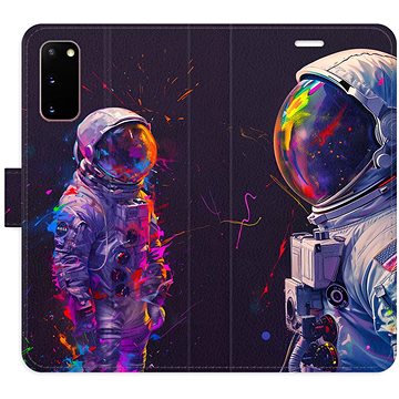 

iSaprio Flip pouzdro Neon Astronaut 02 pro Samsung Galaxy S20