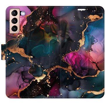 

iSaprio Flip pouzdro Dark Marble pro Samsung Galaxy S21