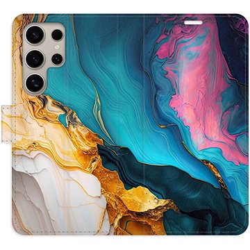 

iSaprio Flip pouzdro Colourful Marble pro Samsung Galaxy S24 Ultra