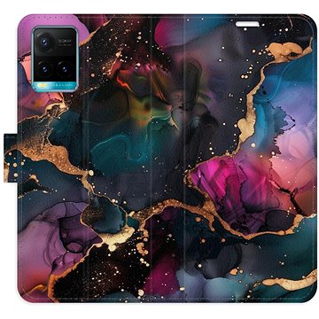 

iSaprio Flip pouzdro Dark Marble pro Vivo Y21 / Y21s / Y33s