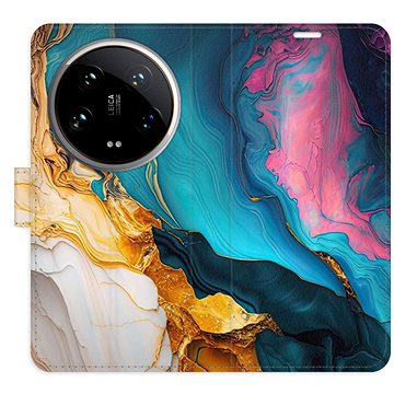 

iSaprio Flip pouzdro Colourful Marble pro Xiaomi 14 Ultra