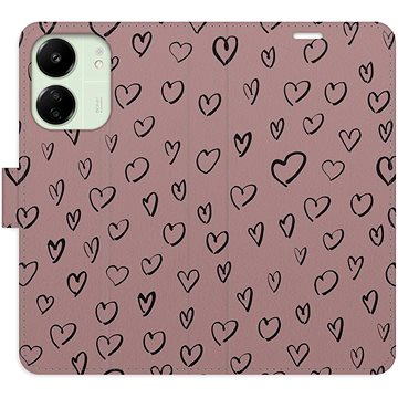 

iSaprio Flip pouzdro Heart Dark 02 pro Xiaomi Redmi 13C