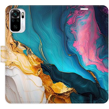 

iSaprio Flip pouzdro Colourful Marble pro Xiaomi Redmi Note 10 / Note 10S