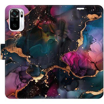

iSaprio Flip pouzdro Dark Marble pro Xiaomi Redmi Note 10 / Note 10S