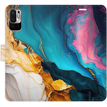 

iSaprio Flip pouzdro Colourful Marble pro Xiaomi Redmi Note 10 5G