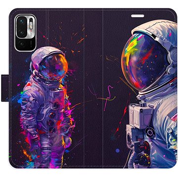 

iSaprio Flip pouzdro Neon Astronaut 02 pro Xiaomi Redmi Note 10 5G