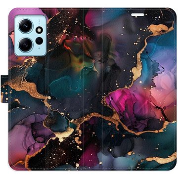 

iSaprio Flip pouzdro Dark Marble pro Xiaomi Redmi Note 12 5G