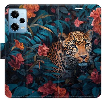 

iSaprio Flip pouzdro Flower Jaguar 02 pro Xiaomi Redmi Note 12 Pro 5G / Poco X5 Pro 5G