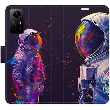

iSaprio Flip pouzdro Neon Astronaut 02 pro Xiaomi Redmi Note 12S