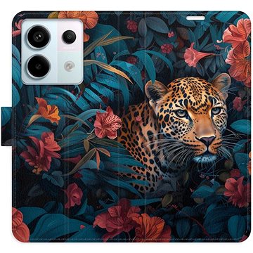 

iSaprio Flip pouzdro Flower Jaguar 02 pro Xiaomi Redmi Note 13 Pro 5G / Poco X6 5G