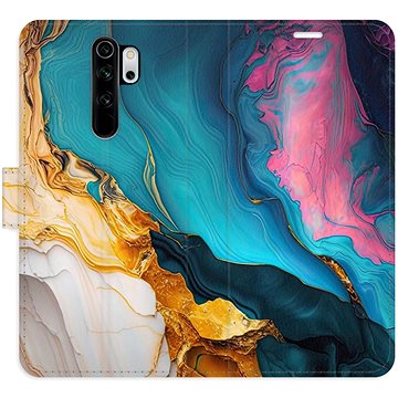 

iSaprio Flip pouzdro Colourful Marble pro Xiaomi Redmi Note 8 Pro