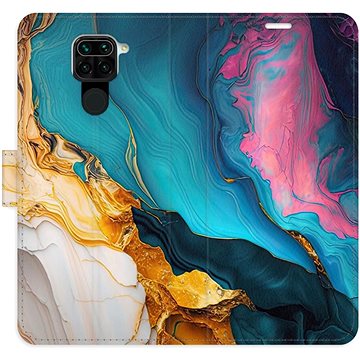

iSaprio Flip pouzdro Colourful Marble pro Xiaomi Redmi Note 9