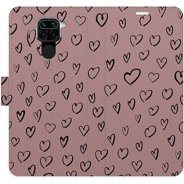 

iSaprio Flip pouzdro Heart Dark 02 pro Xiaomi Redmi Note 9