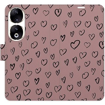 

iSaprio Flip pouzdro Heart Dark 02 pro Honor 90 5G