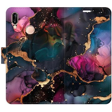 

iSaprio Flip pouzdro Dark Marble pro Huawei P20 Lite