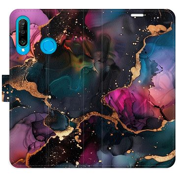 

iSaprio Flip pouzdro Dark Marble pro Huawei P30 Lite