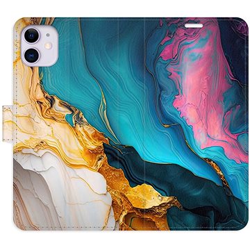 

iSaprio Flip pouzdro Colourful Marble pro iPhone 11