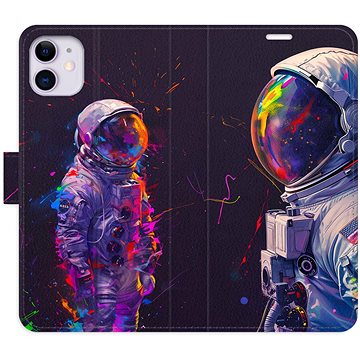 

iSaprio Flip pouzdro Neon Astronaut 02 pro iPhone 11