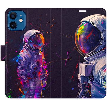 

iSaprio Flip pouzdro Neon Astronaut 02 pro iPhone 12 mini