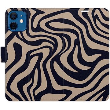 

iSaprio Flip pouzdro Zebra Black 02 pro iPhone 12 mini