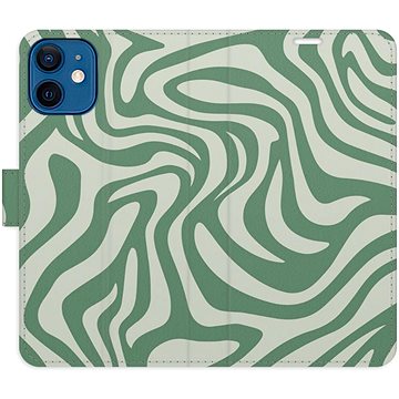 

iSaprio Flip pouzdro Zebra Green 02 pro iPhone 12 mini