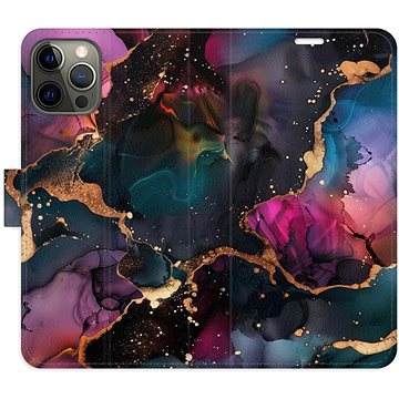 

iSaprio Flip pouzdro Dark Marble pro iPhone 12/12 Pro