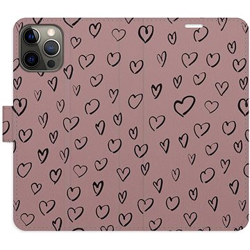 

iSaprio Flip pouzdro Heart Dark 02 pro iPhone 12/12 Pro