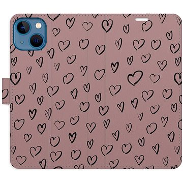 

iSaprio Flip pouzdro Heart Dark 02 pro iPhone 13