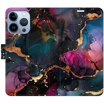 

iSaprio Flip pouzdro Dark Marble pro iPhone 13 Pro
