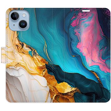 

iSaprio Flip pouzdro Colourful Marble pro iPhone 14