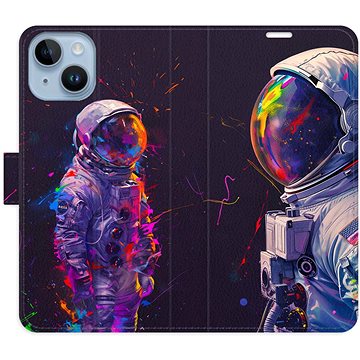 

iSaprio Flip pouzdro Neon Astronaut 02 pro iPhone 14