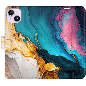 

iSaprio Flip pouzdro Colourful Marble pro iPhone 14 Plus