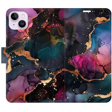 

iSaprio Flip pouzdro Dark Marble pro iPhone 14 Plus
