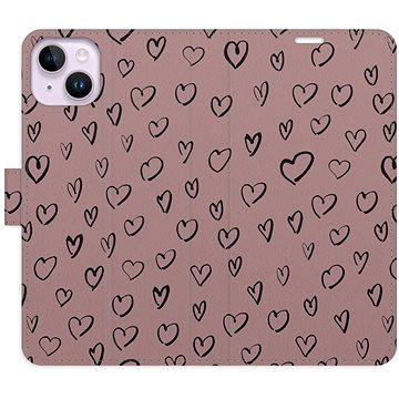 

iSaprio Flip pouzdro Heart Dark 02 pro iPhone 14 Plus