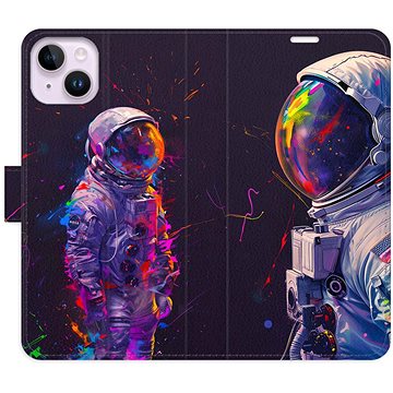 

iSaprio Flip pouzdro Neon Astronaut 02 pro iPhone 14 Plus