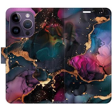 

iSaprio Flip pouzdro Dark Marble pro iPhone 14 Pro