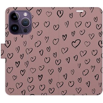 

iSaprio Flip pouzdro Heart Dark 02 pro iPhone 14 Pro