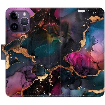 

iSaprio Flip pouzdro Dark Marble pro iPhone 14 Pro Max