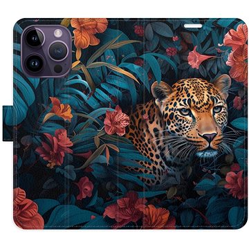 

iSaprio Flip pouzdro Flower Jaguar 02 pro iPhone 14 Pro Max
