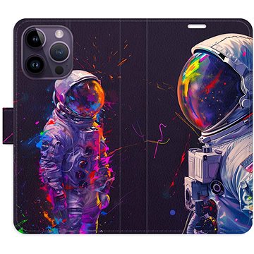 

iSaprio Flip pouzdro Neon Astronaut 02 pro iPhone 14 Pro Max