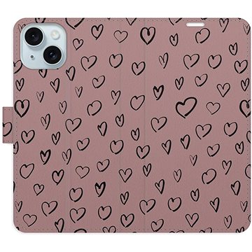 

iSaprio Flip pouzdro Heart Dark 02 pro iPhone 15