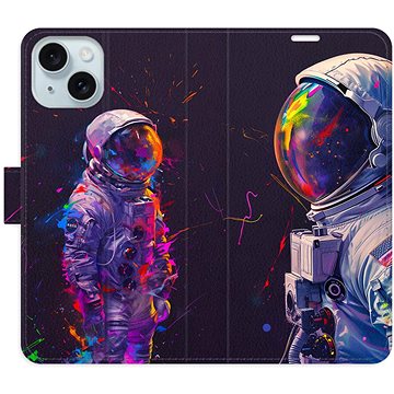 

iSaprio Flip pouzdro Neon Astronaut 02 pro iPhone 15