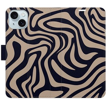 

iSaprio Flip pouzdro Zebra Black 02 pro iPhone 15